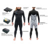 Гидрокостюм DAKINE MEN'S MISSION CHEST ZIP FULL SUIT 3/2mm Black Размер LT DK22M32MZ (0604565592972)