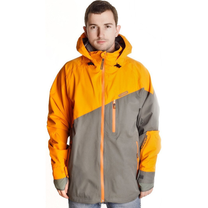 Куртка сноубордическая DAKINE 15К MENS ZONE JACKET ORANGE / GUNMETAL Размер L 8700005 (0610934737721)